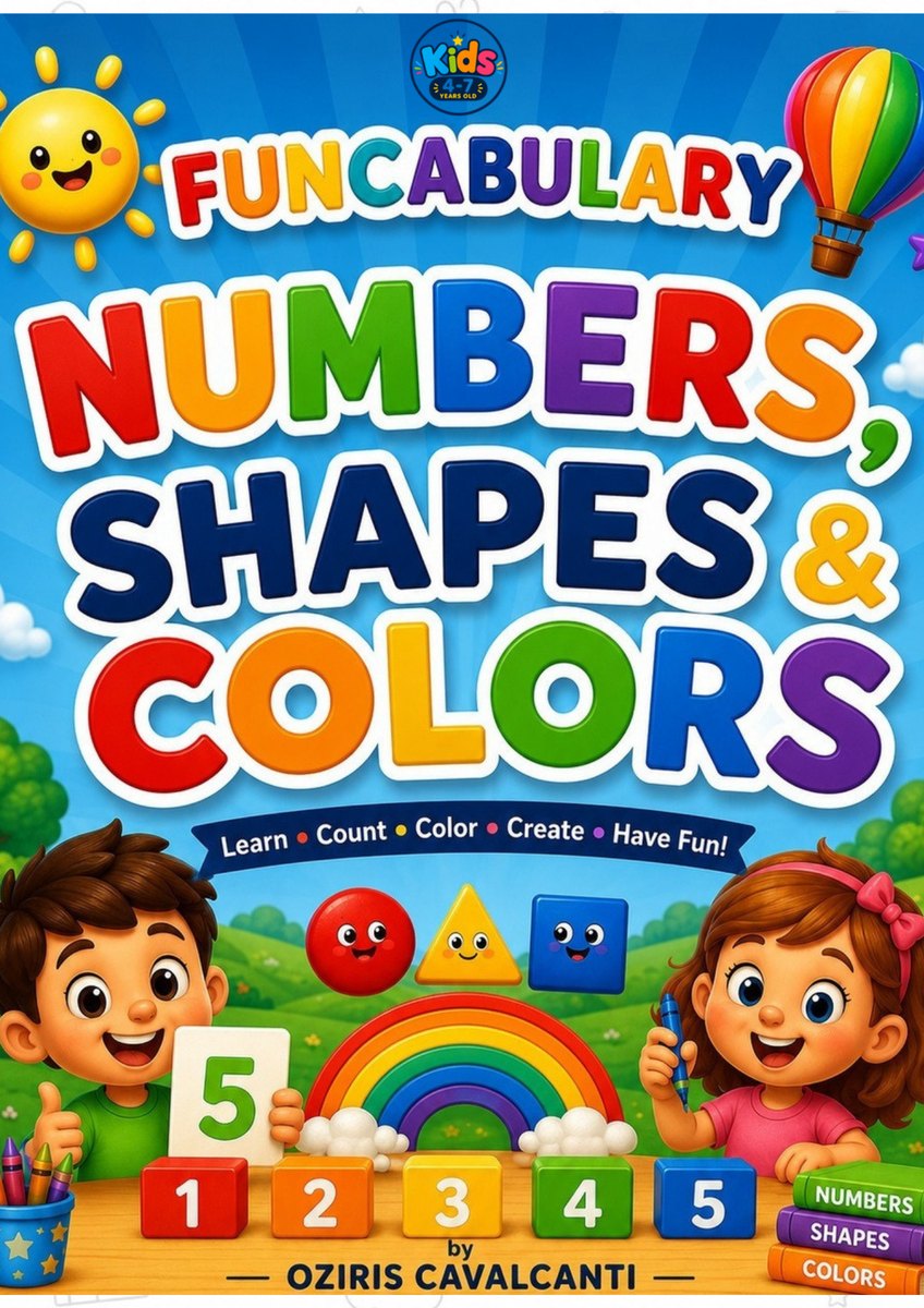 Capa do livro Numbers, Shapes & Colors
